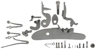 Late English Flint Lock Kit,
right hand, with gooseneck cock,
made in the USA, by L&R
